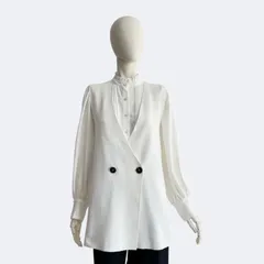 エポカsize40　 ロングジレ パネルレース ロングジレ