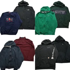 古着卸 まとめ売り ブランドMIX スウェット 8枚セット (メンズ L /XL ) リーバイス ディッキーズ ノーティカ ラコステ 中古 古着 NB8630