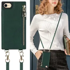 【嬉しい送料無料♪】iPhone 8 スマホケース スマホケース カード収納 ショルダーケース ケース ケース 上質PUレザー【マグネットダブルデザイン】iPhone ケース 7 スマホケース ケース カード収納 ケース スマホケース スマホケースクロスボディ