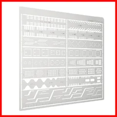 【セール中】[Cicogna] エッチングガイド スジボリガイド 筋彫り テンプレート 定規 ステンレス プラモデル ガンプラ 模型 (タイプ2)