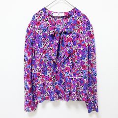 ピエールバルマン PIERREBALMAIN シャツ ブラウス リボン ボウタイ 花柄 総柄 a943671n F01