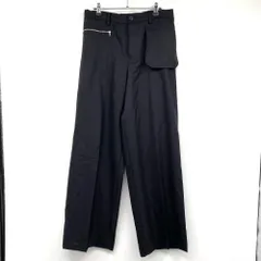 【中古】SUNSEA N.H THICKENED W 耳 WIDE PANTS サイズ3 ブラック 2841 パンツ サンシー[17]のサムネイル