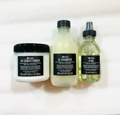 ダヴィネス(Davines) オイ シャンプー 280ml ボトルポンプ付き& コンディショナー 250ml&オイルL 135mlセット