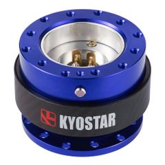 【06BE】クイックリリース Kyostar カーボン ブルー アルマイト 社外ステアリングへ ガタ無し