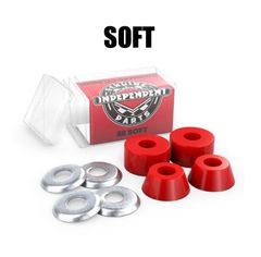 インディペンデントブッシュソフト INDEPENDENT BUSHING STANDARD CYLINDER SOFT 88A RED スケートボードプッシュ スケボープッシュ　トラックブッシュ
