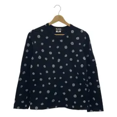 BLACK COMME des GARCONS / ブラックコムデギャルソン | 2010SS | ドット プリント加工 ロングスリーブ Tシャツ カットソー | M | ブラック/ホワイト | レディース