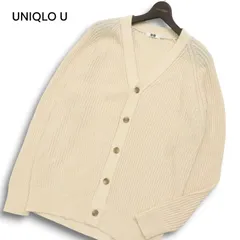 【美品】UNIQLO U ユニクロ ユー ルメール 通年 ニット★ ラグラン Vネック カーディガン Sz.XL メンズ 大きいサイズ