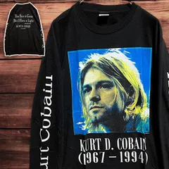 ⭐︎ ニルバーナ NIRVANA カートコバーン 黒 バンド 長袖 Tシャツ tee ロン T ティーシャツ 7分丈 ロック ツアー ライブ 両面 袖 プリント 古着 ビンテージ メタル ヒップホップ アーティスト ラッパー  p20/のサムネイル