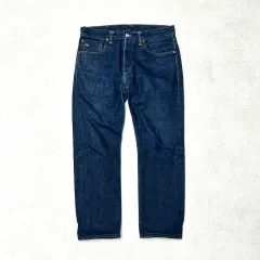 RRL(ダブルアールエル) STRAIGHT DENIM 29×30 USA製 Double RL(RRL) East-West Selvedge Denim Buckle Back JEANS