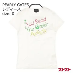 PEARLY GATES パーリーゲイツ 半袖Tシャツ ホワイト系 0 [240001983918]#