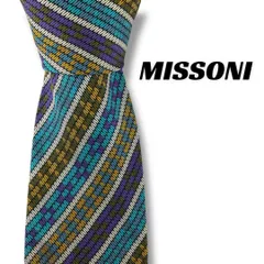 【7616】良品！ミッソーニ　ネクタイ　水色系