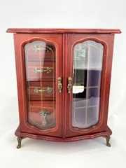 北欧レトロ Powellパウエル 猫脚 木製ジュエリーケース アクセサリー