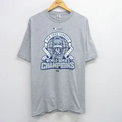 XL/古着 半袖 ビンテージ Tシャツ メンズ 00s MLB ニューヨークヤンキース クルーネック グレー 霜降り メジャーリーグ ベースボール 野球 