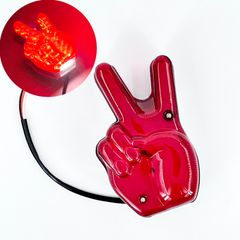 ワイケーショップ バイク ピース LED テールランプ 12V 面白い 旧車 モンキー ダックス シャリー ykshopb