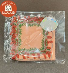 ねこりん堂 近沢レース  シーズンタオルハンカチ/ナポリタン（サーモンピンク）
