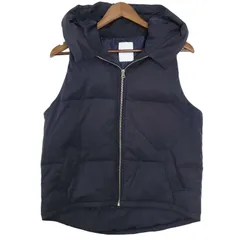 AZUL by moussy アズール マウジー 秋冬★ ダウン フェザー ダウンベスト フードベスト Sz.S レディース 紺