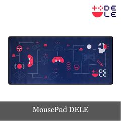 DELE ゲーミングマウスパッド ゲームデザイン 大型 キーボードパッド 滑り止め おしゃれ DL-Blue