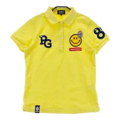 サイズ：0 PEARLY GATES パーリーゲイツ  半袖ポロシャツ ニコちゃん  イエロー系 [240101533419] ゴルフウェア レディース ストスト