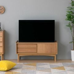 【美品】安井家具 フィーカNEXT 1200ローボード 北欧 テレビ台 オーク材 美品 オーク材 テレビボード 120cm 北欧スタイル 安井家具 フィーカ