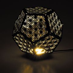 メタルワークス LEDランプ あさのは柄 USB電源（AC電源アダプター付）イシグロ/21390