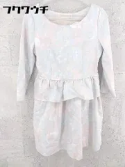 ◇ 31 Sons de mode サイドジップ 花柄 長袖 ミニ ワンピース サイズ38 マルチ レディース  【1002800463657】