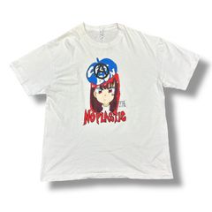 Jun Inagawa × No Plastic Ces’t Bon Tee フロントプリントTシャツ カットソー ジュンイナガワ ホワイト XL 94446A6