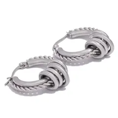 フープピアス  レディース  ピアス 大きめ 大ぶり 金属アレルギー対応 18金 ステンレス おしゃれ K18