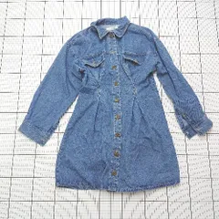 ◇ Θ レディアゼル カジュアル系 長袖 膝丈 ワンピース サイズF ブルー系 レディース E  【1508250000546】