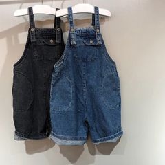 【新品】お洒落な韓国子供服　100  120   サロペット　デニム　ブルー　春物　秋物　冬物