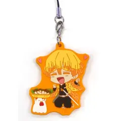 【中古】雑貨 我妻善逸 「劇場版 鬼滅の刃 無限列車編×ローソン ラバーストラップ(秋の収穫祭)」