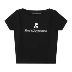 Rest & Recreation 黒の半袖Tシャツ 韓国 Rest & Recreation Tシャツ 半袖 ブラック - メルカリ
