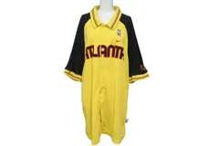 NIKE ナイキ 00s NBA ATLANTA HAWKS アトランタ ホークス 半袖シャツ サイズL ポリエステル イエロー 美品 中古 4c076236