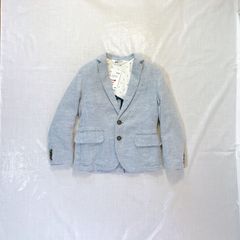 新品 未使用 タグ付き 定価3,999円 H&M エイチアンドエム 男の子 子供用 ジャケット 115㎝ ブルー ライトブルー マリン おしゃれ  かっこいい 入園式