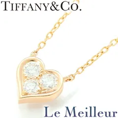ティファニー TIFFANY&Co. センチメンタルハートネックレス ダイヤモンド K18YG 中古 プレラブド 返品OK