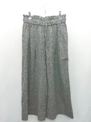 ◇ ⊇ JOURNAL STANDARD チェック柄 ウエストゴム ワイドパンツ サイズ38 グレー ブルー レディース E  【1411280047590】