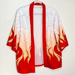 M1011C 🔥 鬼滅の刃 煉獄杏寿郎 羽織 コスプレ