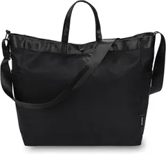 Feliote 超軽量バッグ M260ｇ L350ｇ A4 大容量 ショルダー調整可 3way メンズ レディース 防水 防犯 ブラック(ブラック,  L)