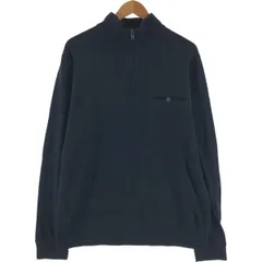 古着 ペンドルトン PENDLETON コットンニットハーフジップセーター メンズL相当/eaa489047