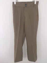 ◇ vis-a-vis ビザビ センタープレス パンツ サイズL ブラウン系 レディース E  【1304050019074】