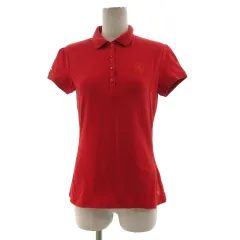 プーマ PUMA フェラーリ Ferrari ポロシャツ 半袖 エンブレム ロゴ刺繍 イタリアンカラー レッド 赤 L