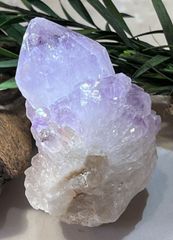 トライゴーニック　虹入り　カクタスアメジスト　サボテン水晶　ラフストーン　原石