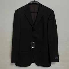 古着 新品タグ付 VISARUNO ビサルノ メンズ テーラードジャケット  黒系 定価39,000円 結婚式 お呼ばれ スーツ L～LL相当のサムネイル