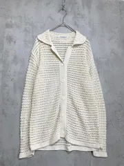 BEAUTY & YOUTH ビューティ&ユース ユナイテッドアローズ 1628-105-0933 定価14850円 コットンシルク メッシュニット カーディガン オフホワイト ■■レディース