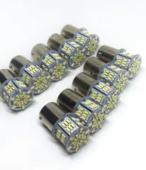 デコトラ屋 正規品 高輝度 24V専用 S25 BA15S シングル球  LED 54連搭載 ホワイト 10個セット マーカー球 バスマーカー ナマズ デコトラ デコトラレトロ G18 三菱ふそう キャンター ファイター スーパーグレート