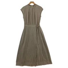 OPAQUE.CLIP オペークドットクリップ ノースリーブワンピース size40/Ｌ/グレージュ系