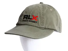 【お得なクーポン配布中!】 00s RLX ポロスポーツ ラルフローレン コットン ベースボール キャップ フリーサイズ 帽子 古着 オールド 当時物 ワンポイント ロゴ 刺繍