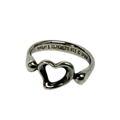 ティファニー エルサペレッティ オープンハート リング レディース 9号 SV925