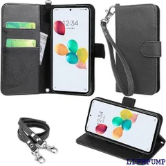 wisers あんしんファミリースマホ ケース 手帳型 スマホケース 対応 ブラック カードホルダー/スタンド機能付き ストラップ 2種付き ハンドストラップ/ネックストラップ 2024年 新型 2136