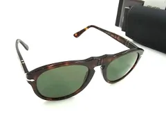 ■新品同様■ Persol ペルソール ティアドロップ サングラス 眼鏡 メガネ メンズ レディース ブラウン系 BN5444のサムネイル