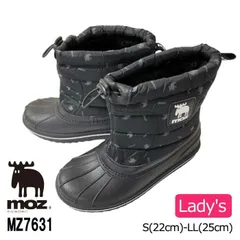 moz sweden レディース モズ スノーブーツ 防寒ブーツ 防寒 防滑 ボア 防水設計 靴 滑りにくい あったか MZ7631 ブラック